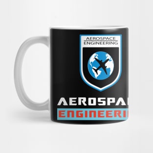 Best aerospace engineering text and logo Mug